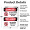 Signmission Do Not Enter Chemicals In Use Bilingual Danger Sign, Aluminum, 7in W x 10in L, 2PK OS-2PACK-DS-A-710-VS-1145 - alternate 7